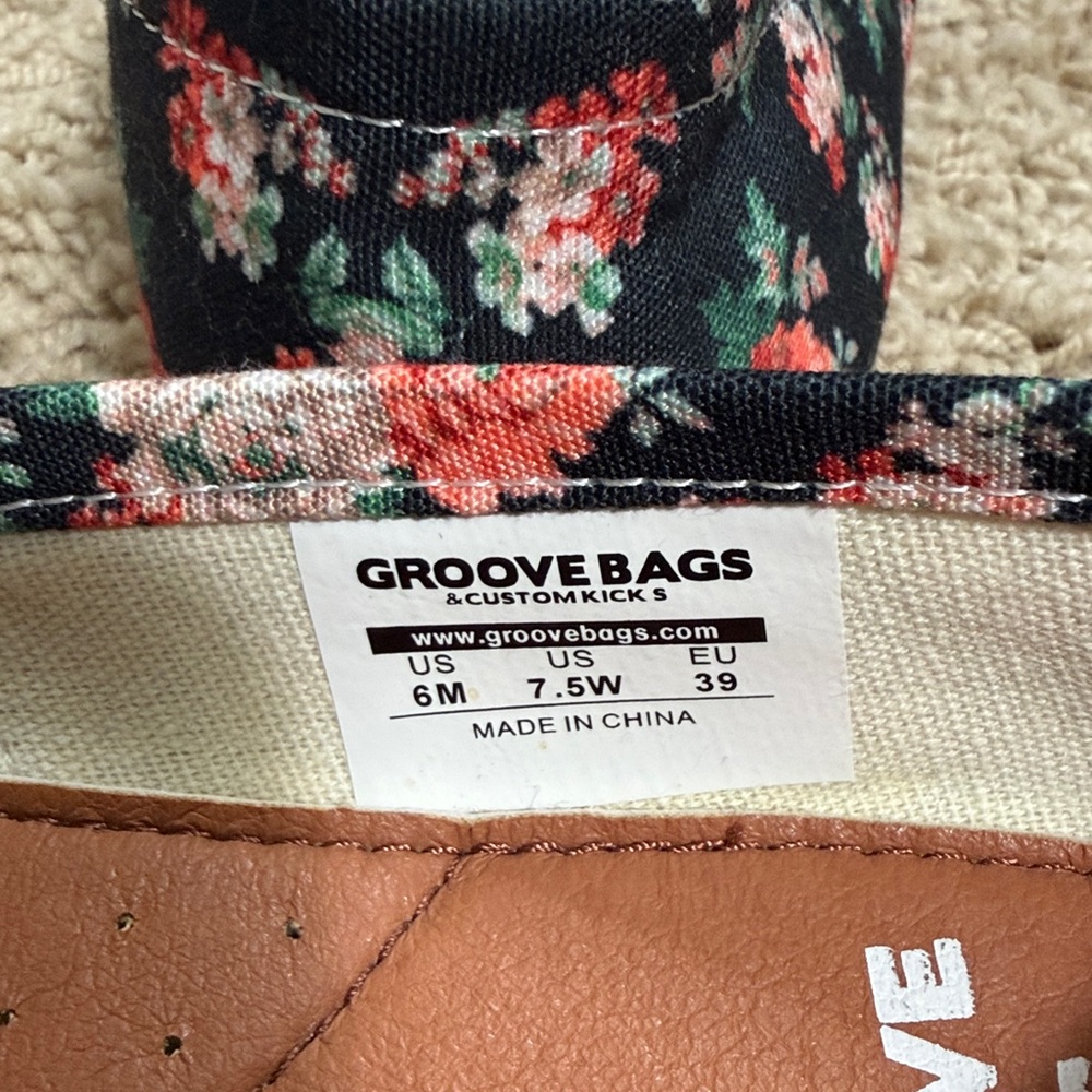 Groove Bags Custom Kicks Yorkshire Terrier Floral Slip On Canvas Flats - Picture 7 of 9